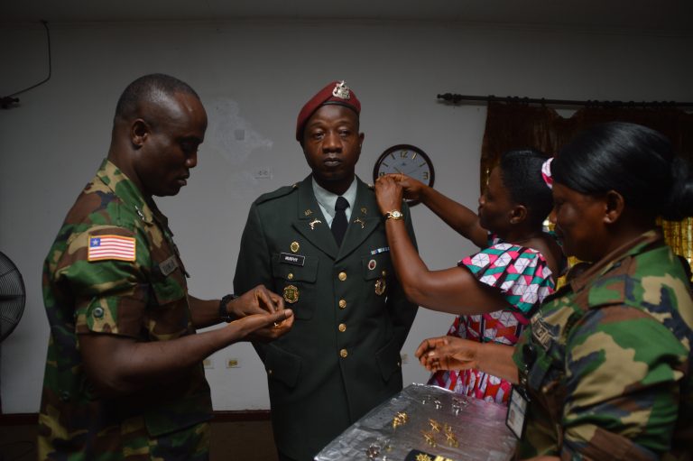 Armed Forces of Liberia Promotes Officers Ministry of National Defense