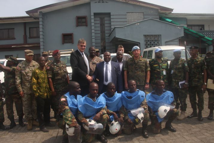 UNMIL Donates Explosive Ordinance Device Equipment to the Armed Forces of Liberia.