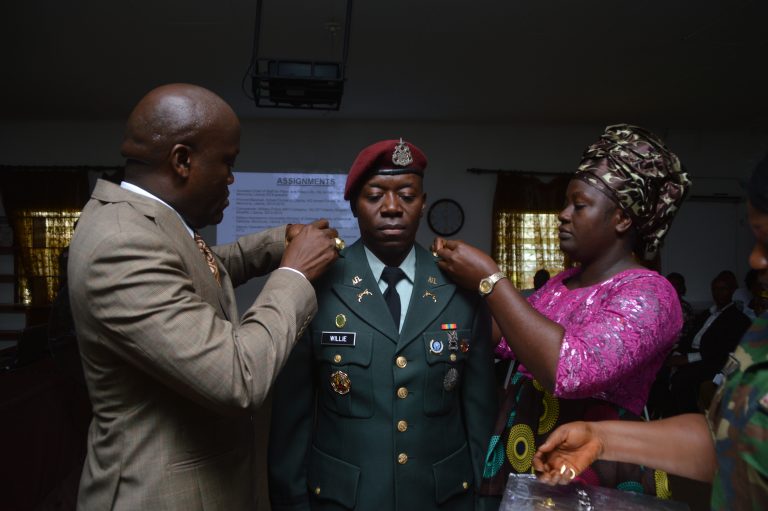 Armed Forces of Liberia Promotes Officers Ministry of National Defense